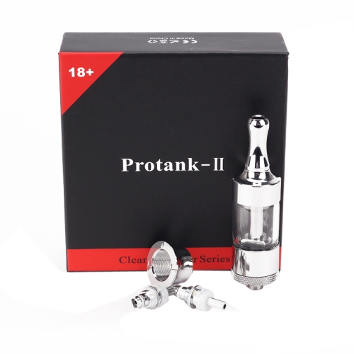 Protank Ⅱ 2ML Removable Cordless Atomizer, With a Connecting Ring and two Atomization Core (Transparent Color) - Click Image to Close